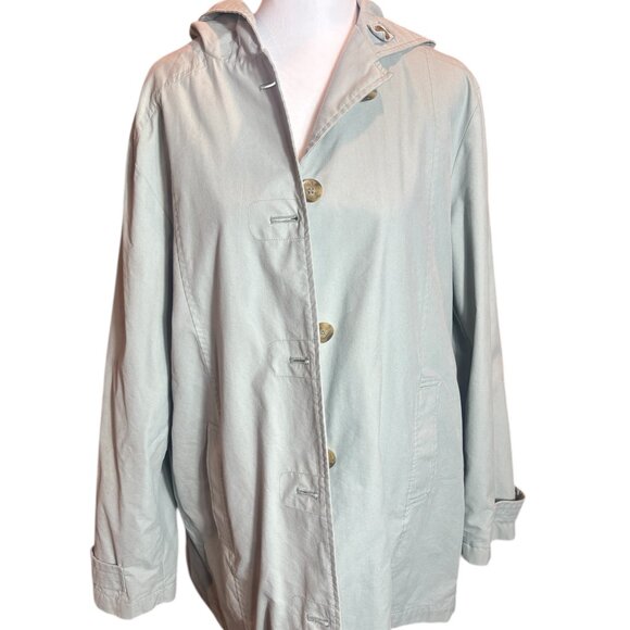 London Fog Barn Coat Light Green Size Large - Picture 2 of 9